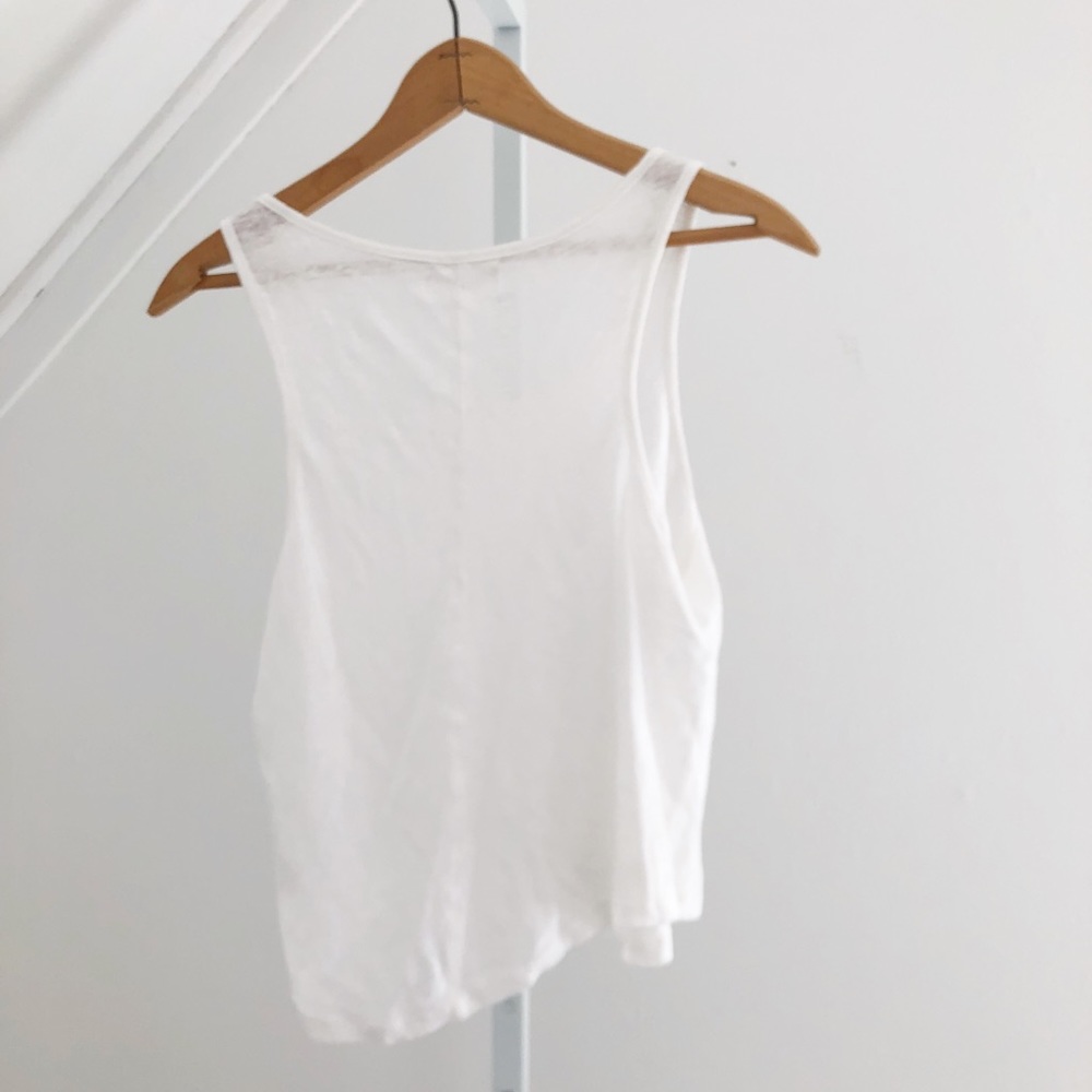 Annie Bing White Linen Tank - Picture 6 of 6